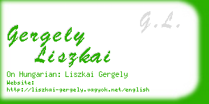 gergely liszkai business card